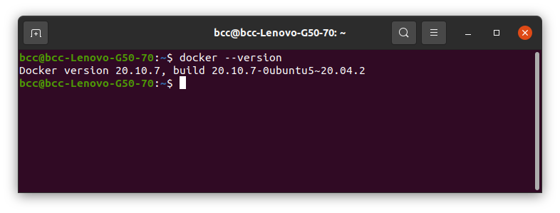 Docker version 20.10.7,  