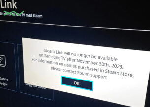 تلفزيونات سامسونج تخسر تطبيق بث الألعاب Steam Link